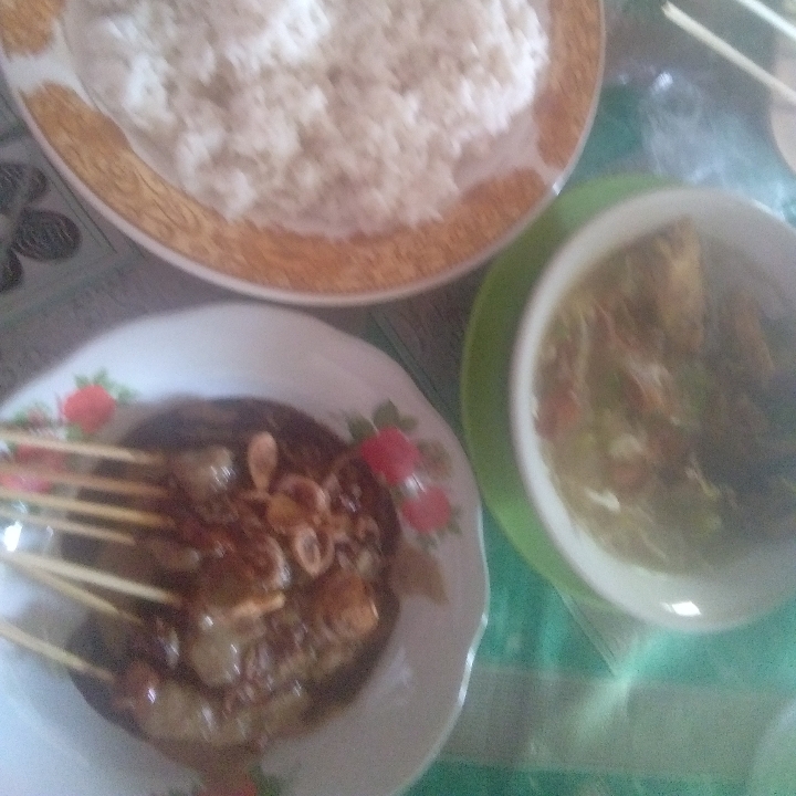 sate nasi Sup 