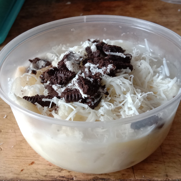 sop durian toping keju oreo