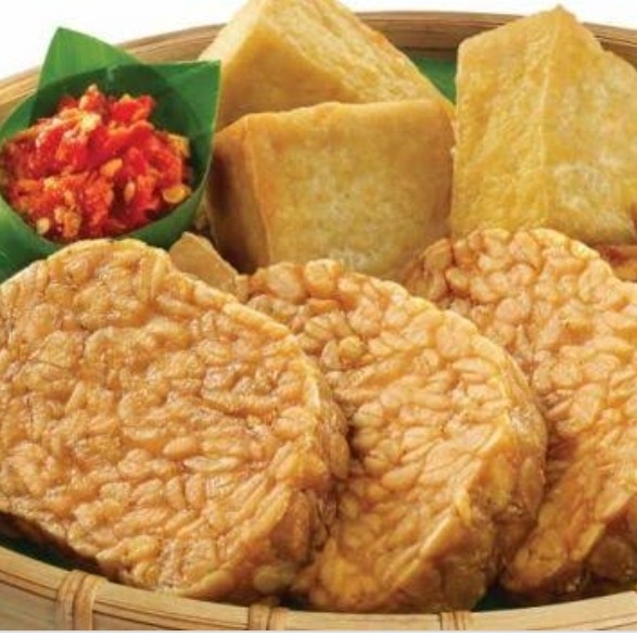 tahu tempe goreng atau penyet