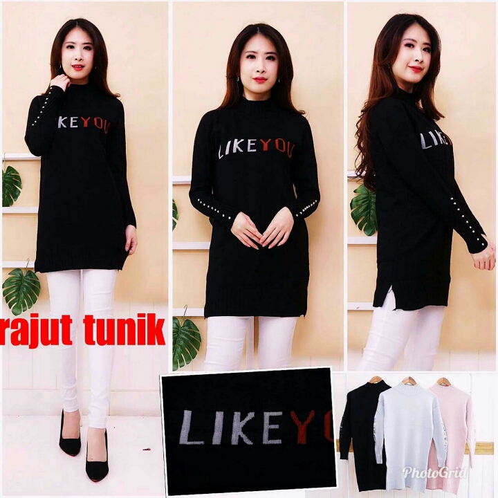 tunik rajut import 