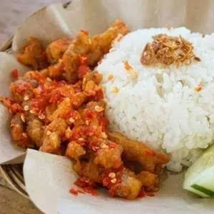 usus crispy setan nasi lalapan esteh anget