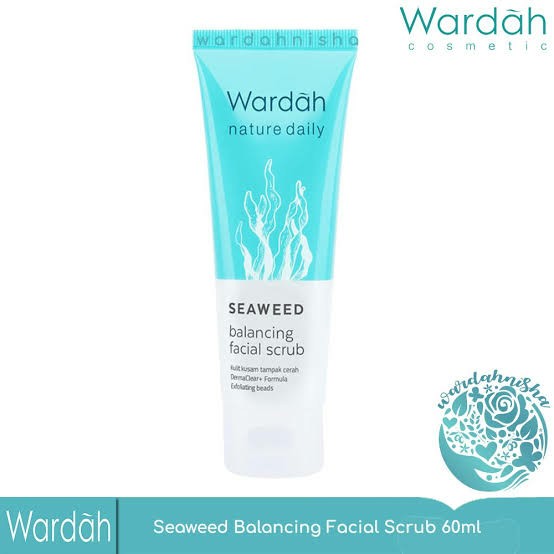wardah seawed balancing facial scrub