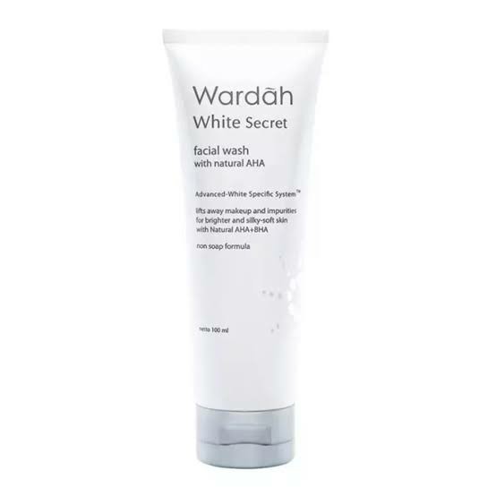 wardah white scret facial wash