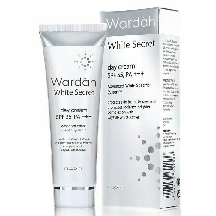 wardah white secret day cream 17 ml