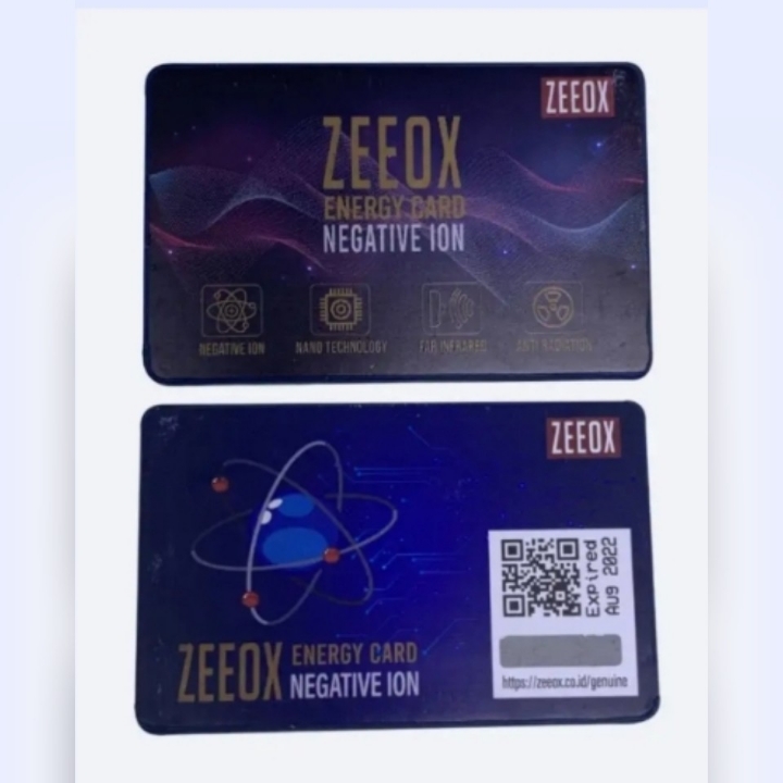 zeeox energy card negative ion 1pcs