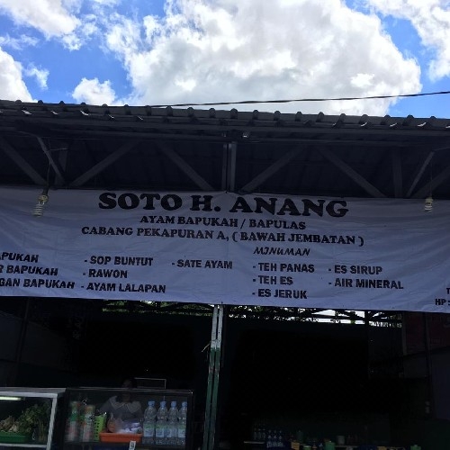 Soto H.Anang Ayam Bapukah